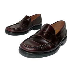 Bass Men's Classic Wine Burgundy Leather Penny Loafers Shoes Sz 9M 9 M